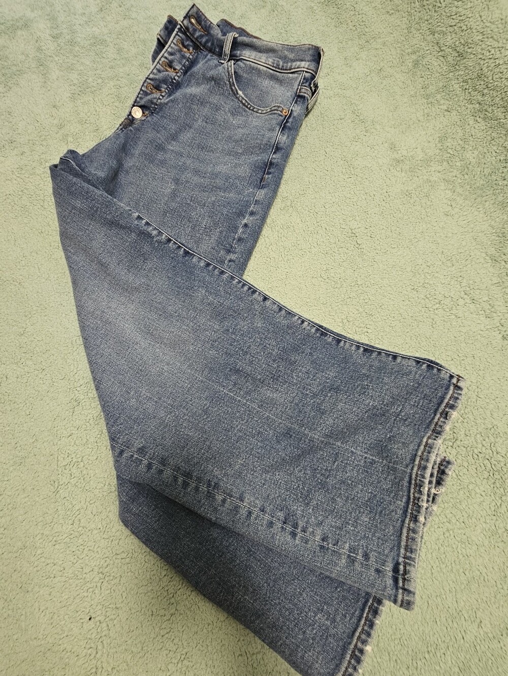 Express Wide Leg Super High Rise Jeans
